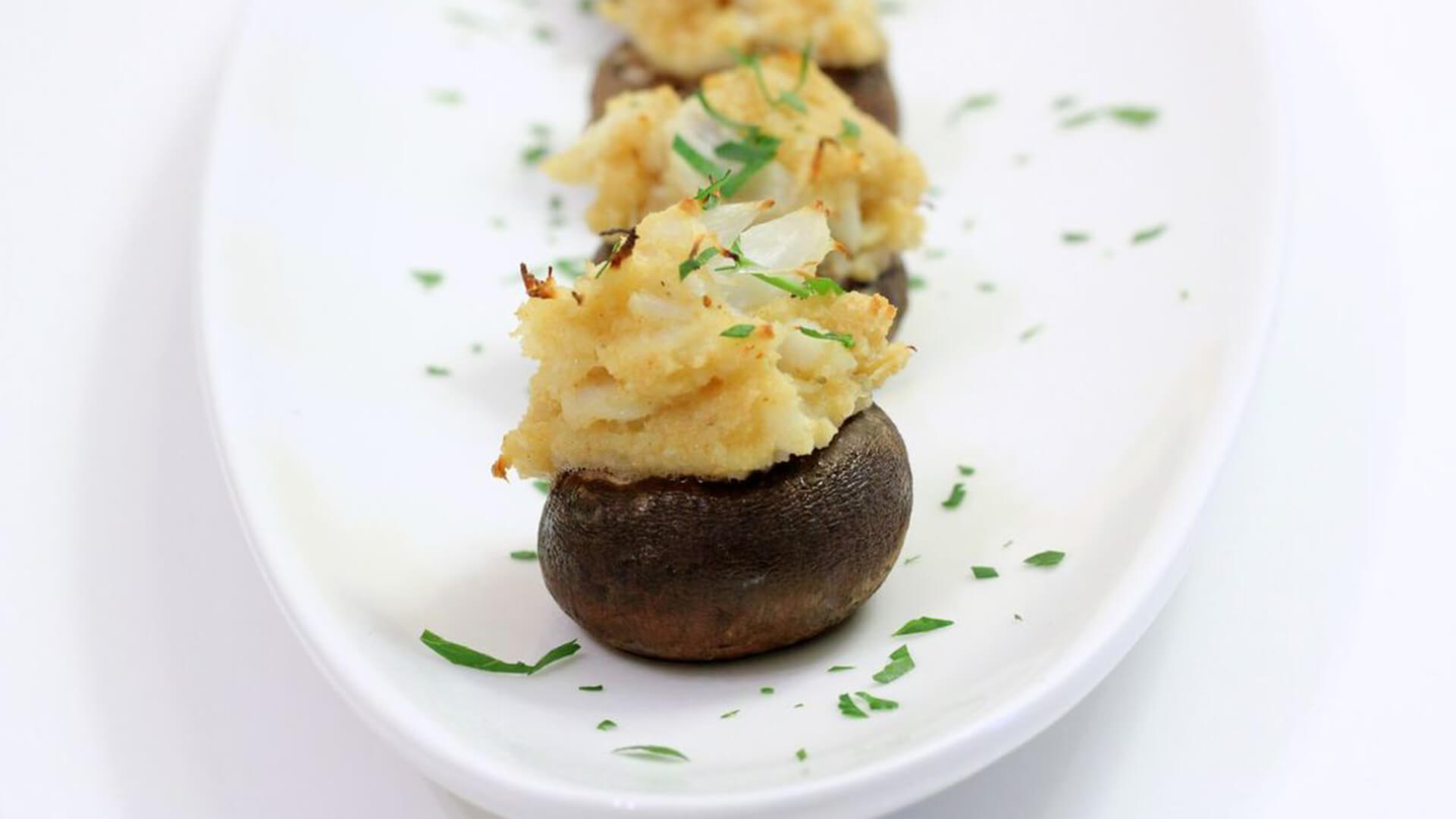 Crab Imperial Stuffed Mushrooms Recipe | Bumble Bee Seafoods