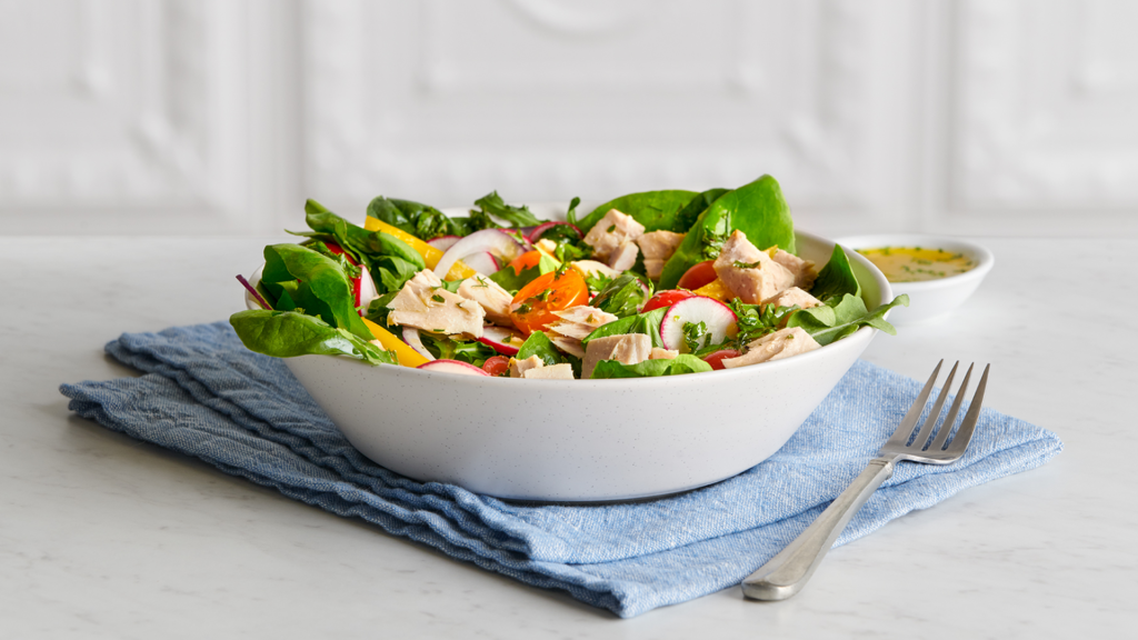 No-Stress Salad Recipe | Bumble Bee Seafoods