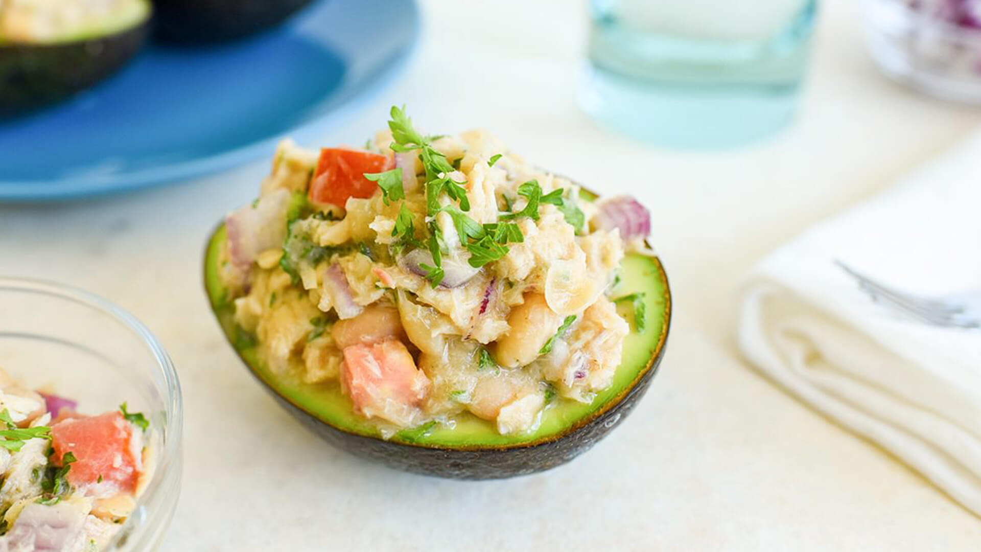 Stuffed Avocado With Tuna & White Bean Salad Recipe | Bumble Bee Seafoods