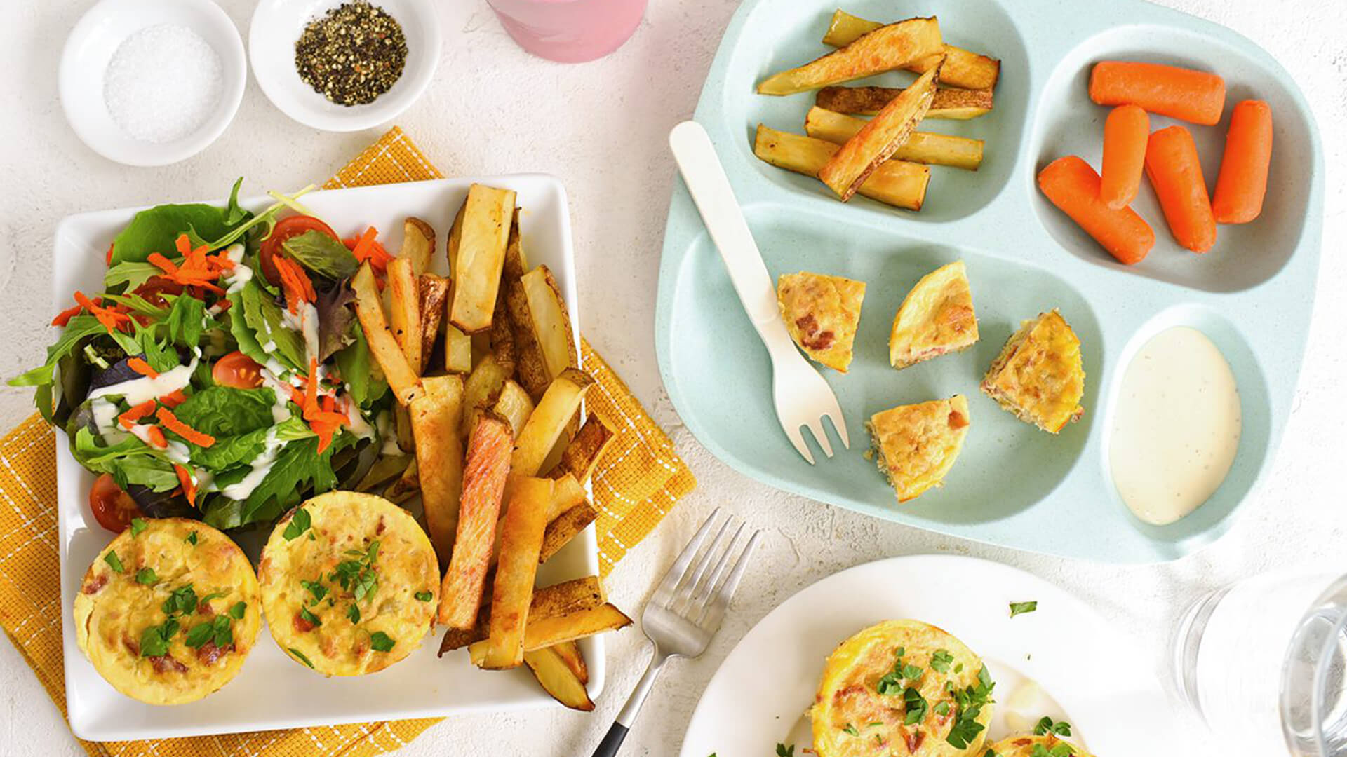 Tuna Bacon Muffin Cups & Baked Fries Recipe | Bumble Bee Seafoods