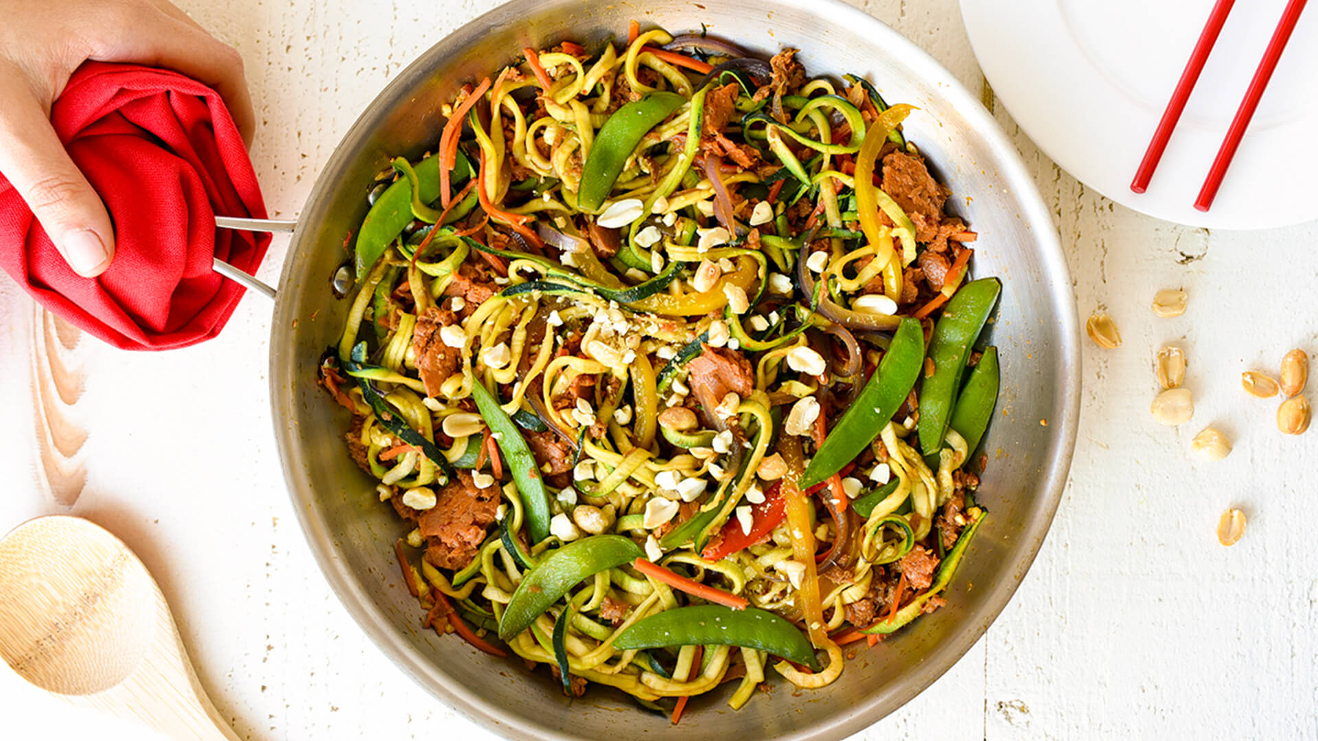Zoodle Tuna Stir-Fry Recipe | Bumble Bee Seafoods